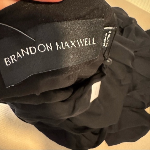 BRANDON MAXWELL $1395 Raina Mini Scarf Neck Draped 100% Silk LBD Dress NWT - Picture 15 of 16